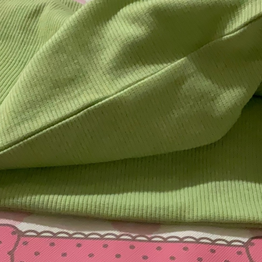 Green Rib-Knit Cropped Cami Top NWOT - Picture 8 of 8